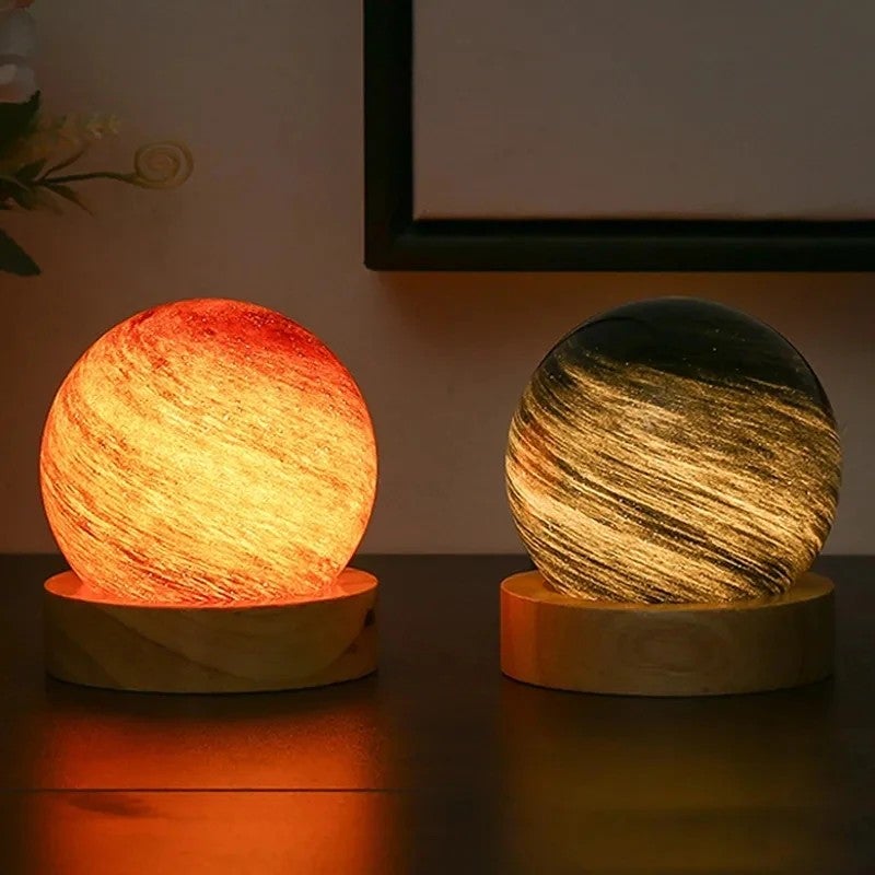 Bluejw Crystal Ball Night Light - Star Lamp Sunset Rainbow Projector, Planet Night Lights for Bedroom Bedside, Birthday Gifts - Image 5